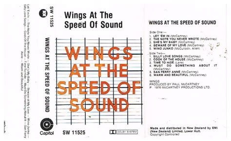 Wings - Wings At The Speed Of Sound (1976, Cassette) | Discogs