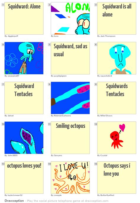 Squidward: Alone - Drawception