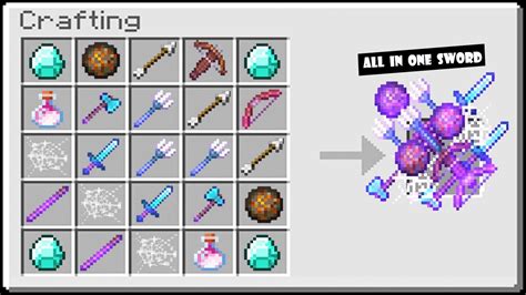 Crafting Weapon From EVERY WEAPON In Minecraft! - YouTube