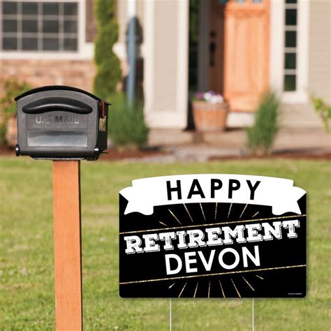 Happy Retirement Retirement Party Yard Sign Lawn Decorations - Etsy