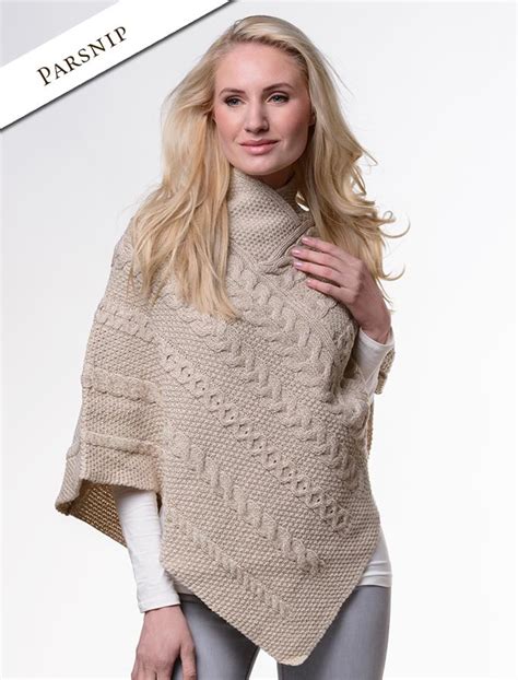 Aran Poncho, Cable knit poncho, irish poncho | Glenaran