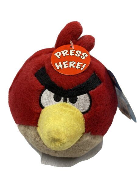 Angry Birds Plush 5-Inch Red Bird with Sound for sale online | eBay