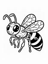 Wasp coloring Pages sketch template
