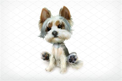 Dog, cute funny little puppy, vector | Illustrator Graphics ~ Creative Market