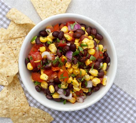 Black Bean Corn Salsa is a veggie packed salsa with beans.