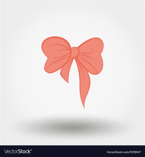 Pink bow Royalty Free Vector Image - VectorStock