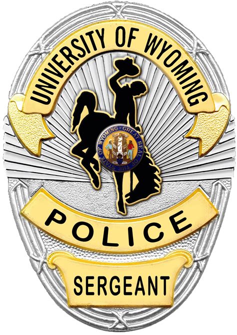 Police Department | University of Wyoming | Police badge, Police patches, Police sergeant