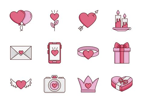 Valentines Day Icons Vector Art, Icons, and Graphics for Free Download