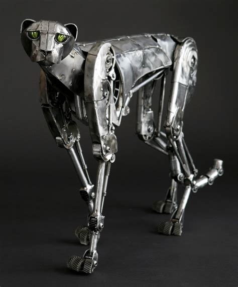 Mechanical metal sculptures by Andrew Chase -Blog Graphiste / Sculptures, photos, Ver & Vie….