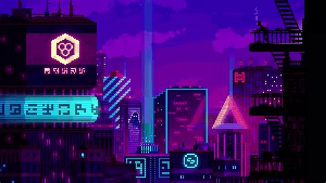 Night City 8-Bit Live Wallpaper - WallpaperWaifu