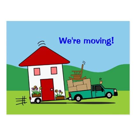 Moving House Template Postcards, Moving House Template Postcard Templates - Zazzle UK