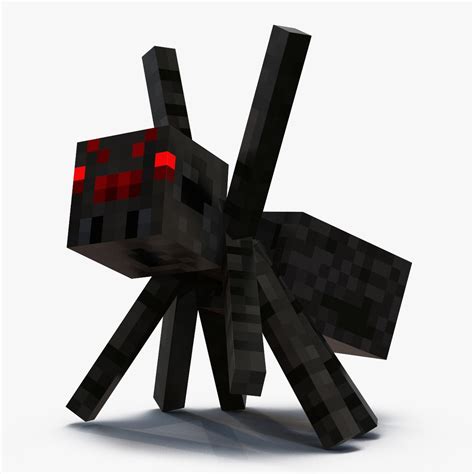 3D minecraft spider rigged - TurboSquid 1503506