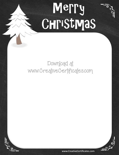 Free Christmas Border Templates - Customize Online then Download