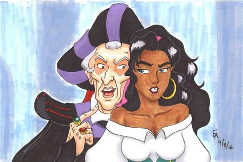 Frollo and Esmeralda by mayorlight on DeviantArt