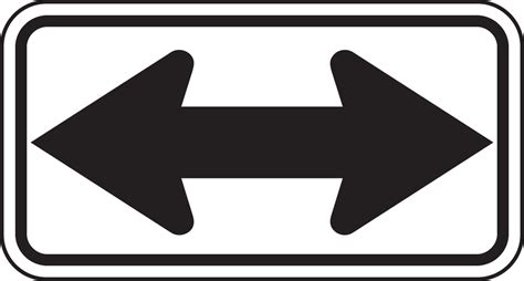 Direction Sign: Double-Headed Arrow (FRR291RA)