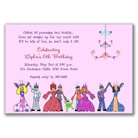 Items similar to Royal Ball Invitations for Kids Birthday Party on Etsy