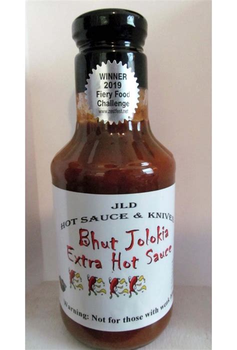 Hot Sauce Reviews: JLD Hot Sauce & Knives - Bhut Jolokia Extra Hot