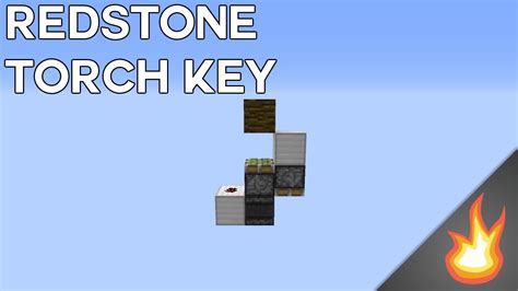 SUPER FAST AND SMALLEST REDSTONE TORCH KEY | Minecraft Tutorial - YouTube