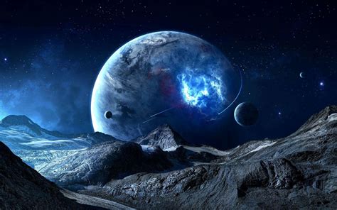 Galaxy Moon Wallpapers - Top Free Galaxy Moon Backgrounds - WallpaperAccess