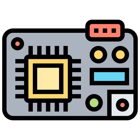 Microcontroller Meticulous Lineal Color icon