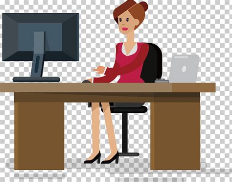 person at desk clipart - Clip Art Library