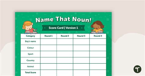 Grammar Game - Name That Noun! | Teach Starter