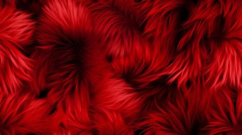 Premium Photo | Seamless pattern red fur background