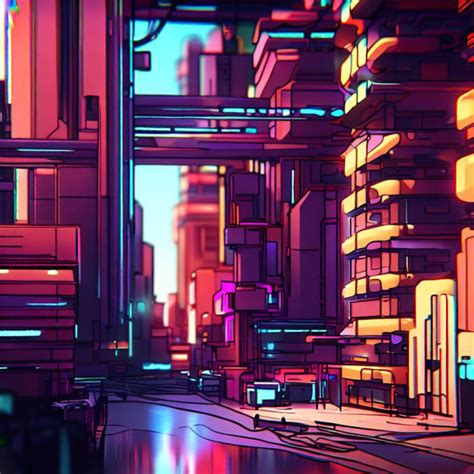 Draw an animated render of a cyberpunk city for you by Zoeybyrne | Fiverr