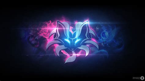 pink and purple fox digital wallpaper Riot Games League of Legends #Ahri #2K #wallpaper # ...