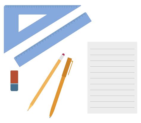 Set of School Tools 938396 Vector Art at Vecteezy