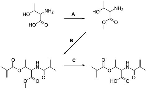 Threonine-NOBE synthesis. A. SOCl2 in MeOH, 75 minutes reaction time;... | Download Scientific ...