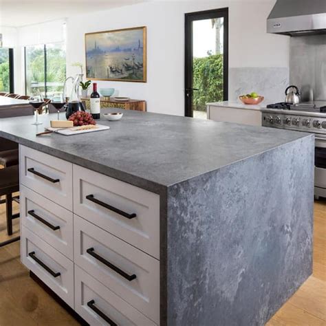 Caesarstone 10 X Quartz Countertop Sample In Rugged Concrete 4033 The ...