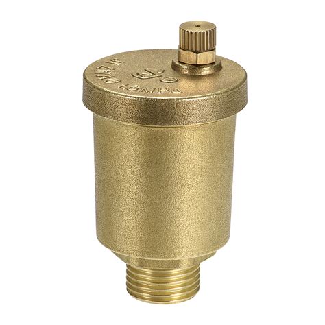 G1/2 Male Thread Air Vent Valve Brass Air Release Valve 39mm Outer Diameter Bleeder Valves ...