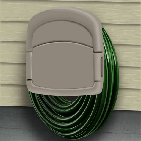 Wall Mounted Garden Hose Storage Caddy - 150-Foot Capacity for Standard 5/8" Garden Hose Outdoor ...