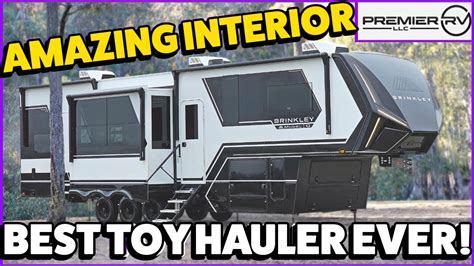 BEST Toy Hauler OUT THERE! NEW Brinkley Model G 3950 Fifth Wheel RV ...