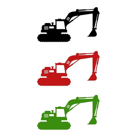 Excavator On White Background 2084552 Vector Art at Vecteezy