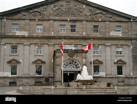 Front entrance residence Governor General of Canada Rideau Hall Ottawa ...