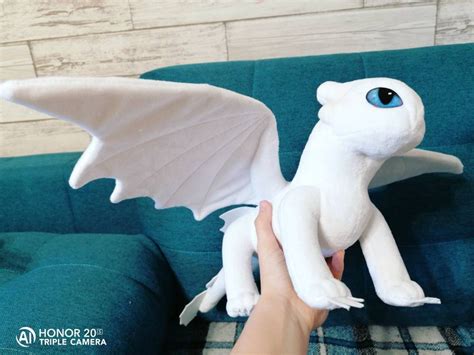 This pair 24 light fury & night fury toothless plush toy | Etsy