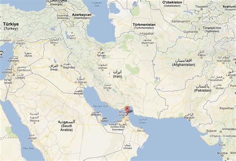 Ras Al Khaimah Map - United Arab Emirates