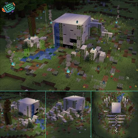 Minecraft Skeleton Farm (skeleton spawner) Entrance Design, Inspired by ...