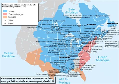 La Nouvelle-France (1534-1803) : petite histoire en cartes