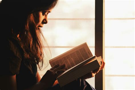 Woman Reading a Book Beside the Window · Free Stock Photo