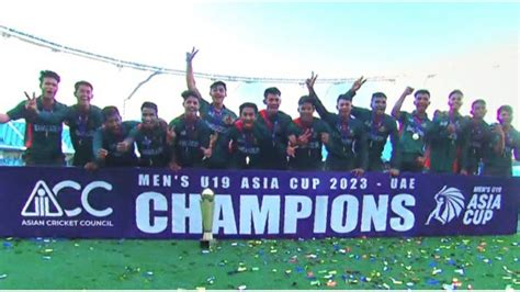 Bangladesh crush UAE by 195 runs to win maiden U-19 Asia Cup crown