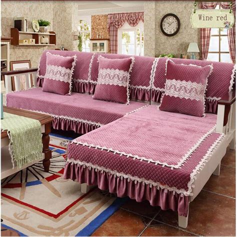 Aliexpress.com : Buy 12 colors seat Cushion four Seasons Korea velvet sofa pad cloth floating ...