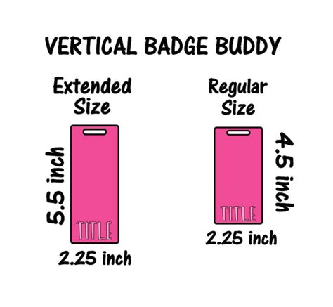 Custom Badge Buddy Vertical Badge Buddy Glitter Badge Buddy - Etsy