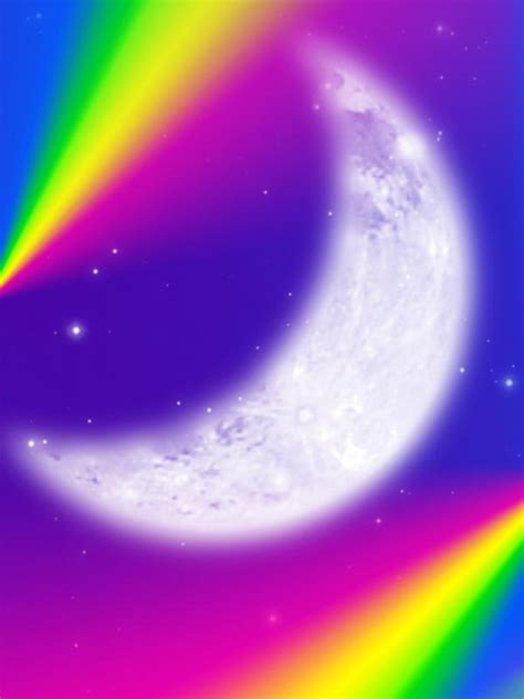 FREE: Rainbow Moonlight Background by Magical-Mama on DeviantArt