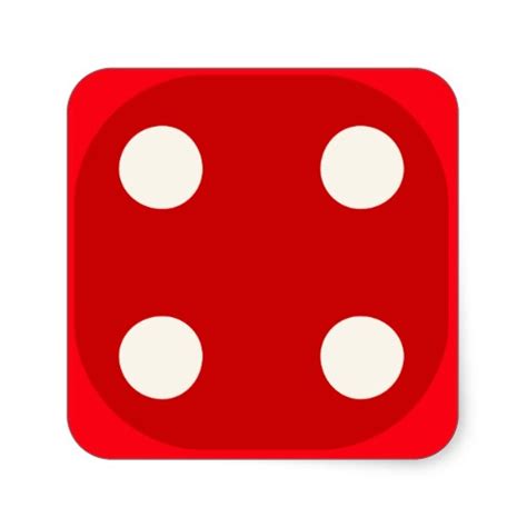 Red Dice Die Roll Four Square | Clipart Panda - Free Clipart Images