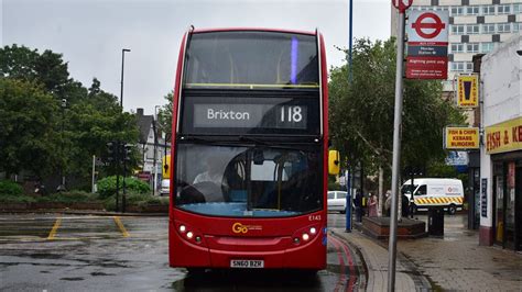 Full Route Visual: 118 Brixton - Morden (Go Ahead London E143 SN60BZR) - YouTube