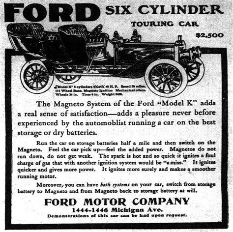Vintage Newspaper Advertising For the 1906 Ford Model K In… | Flickr