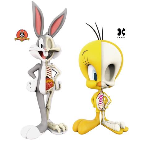 The Blot Says...: Looney Tunes XXRAY Series 1 Bugs Bunny & Tweety Bird Vinyl Figures by Jason ...